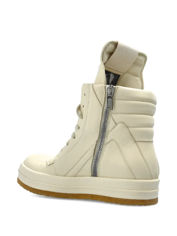 Rick Owens Geobasket high-top lace-up Sneakers | Neutrals | FARFETCH