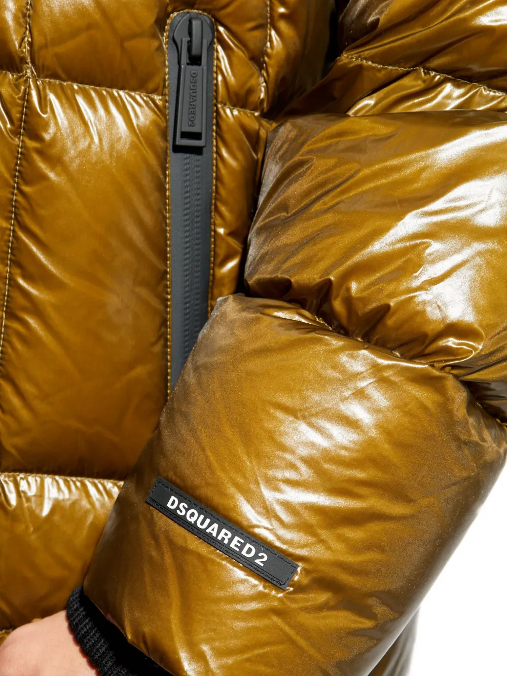 DSQUARED2 Donsjack met logopatch Goud