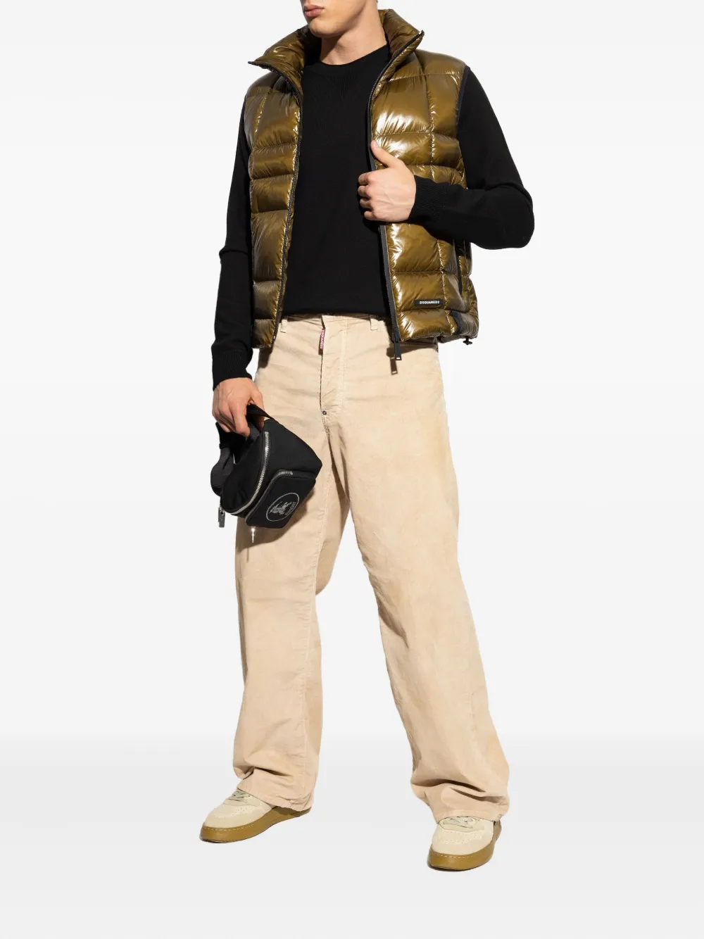 DSQUARED2 Gewatteerde spencer Bruin