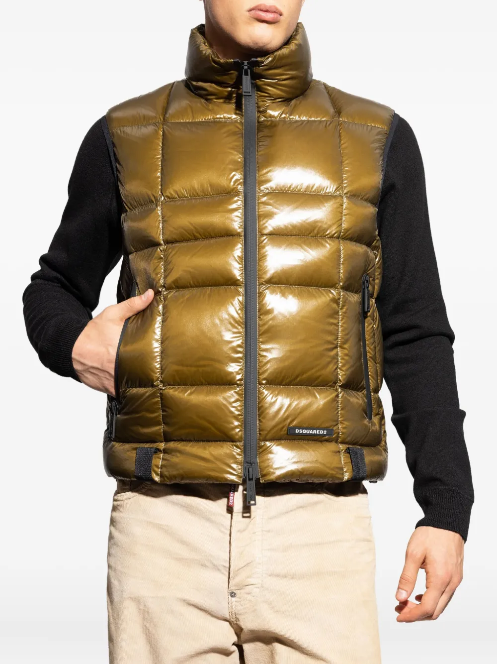 DSQUARED2 Gewatteerde spencer Bruin