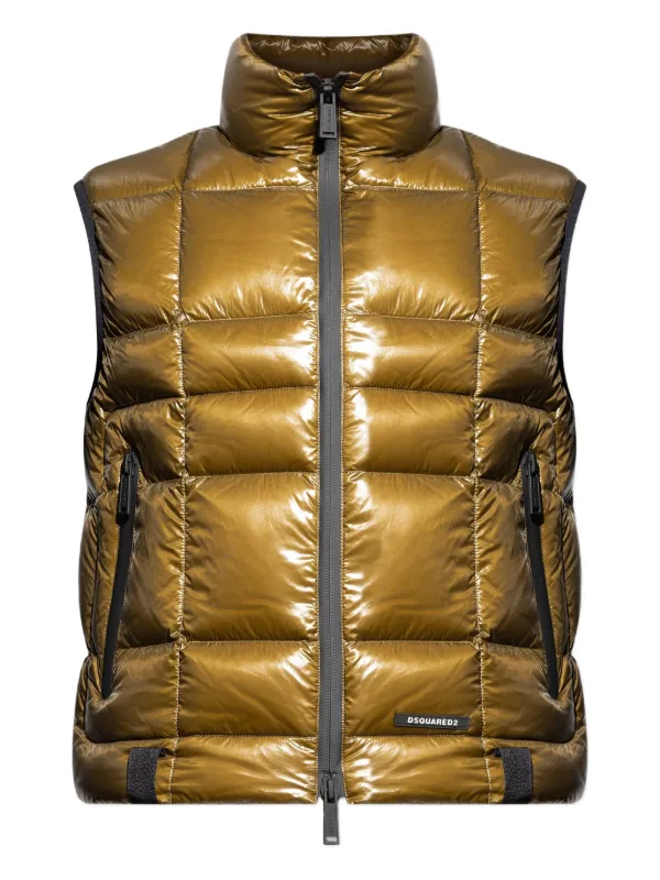 DSQUARED2 キルティング ベスト | ブラウン | FARFETCH JP