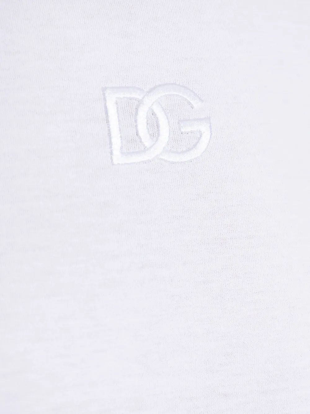 Dolce & Gabbana T-shirt met geborduurd logo Wit