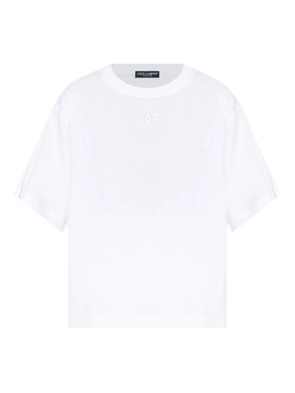 Dolce & Gabbana T-shirt met geborduurd logo Wit
