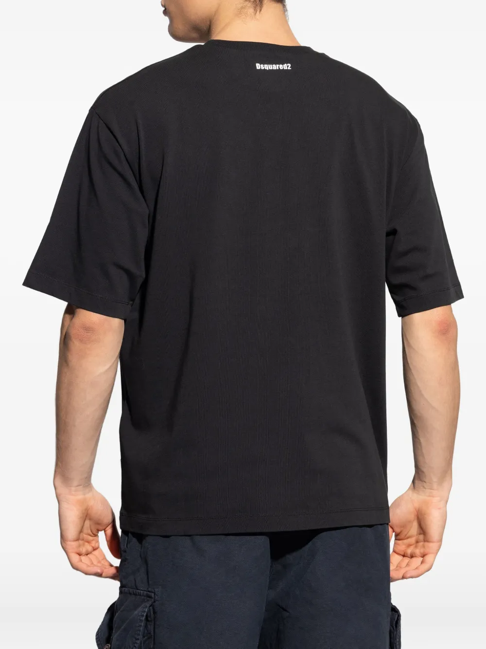 DSQUARED2 T-shirt met logoprint Zwart