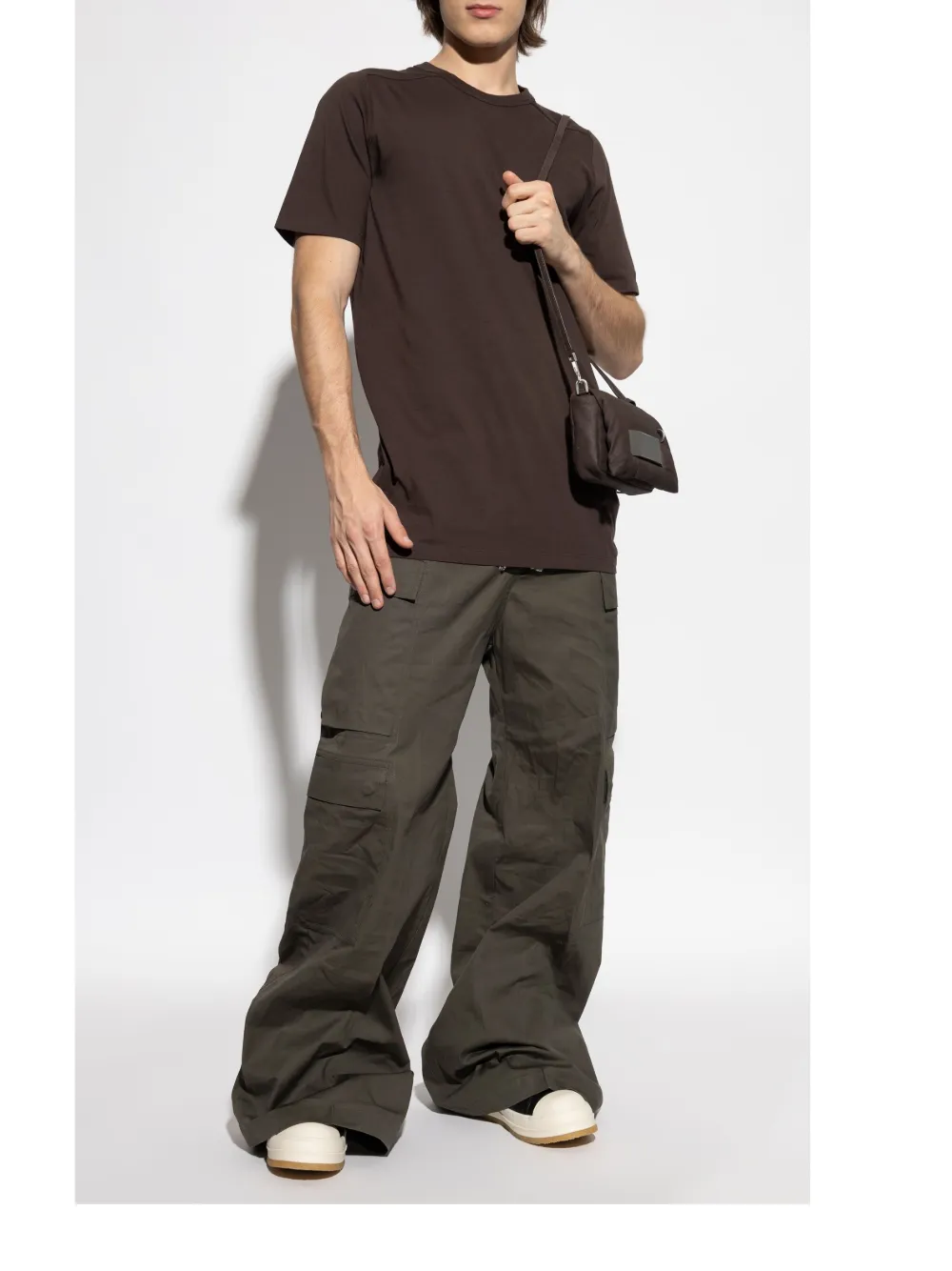 Rick Owens T-shirt met ronde hals Bruin