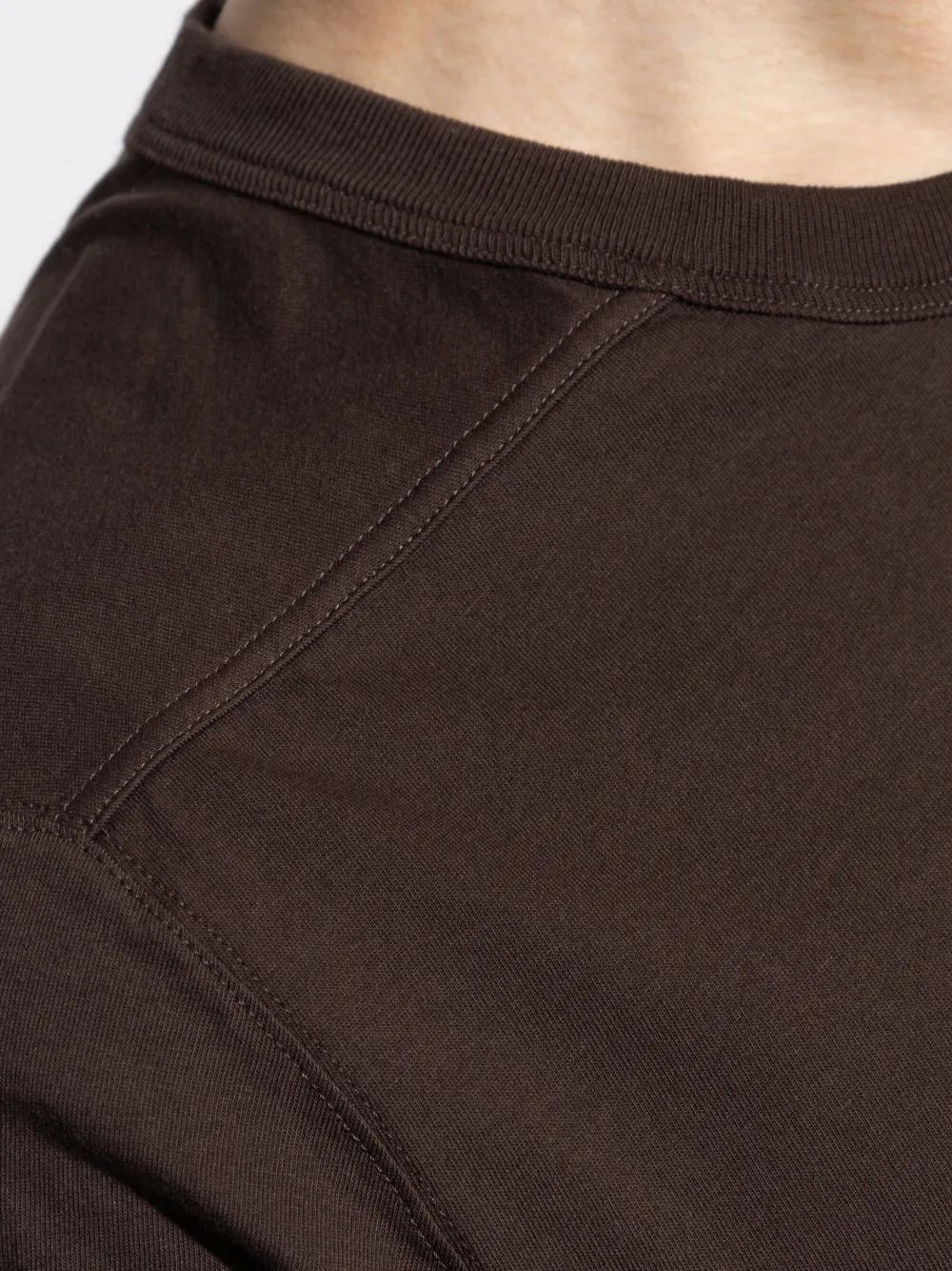 Rick Owens T-shirt met ronde hals Bruin