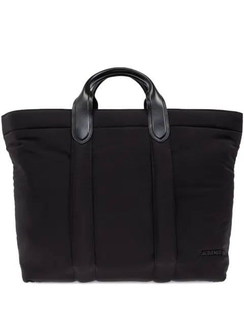 Jacquemus The Bambino padded leather-handle tote bag