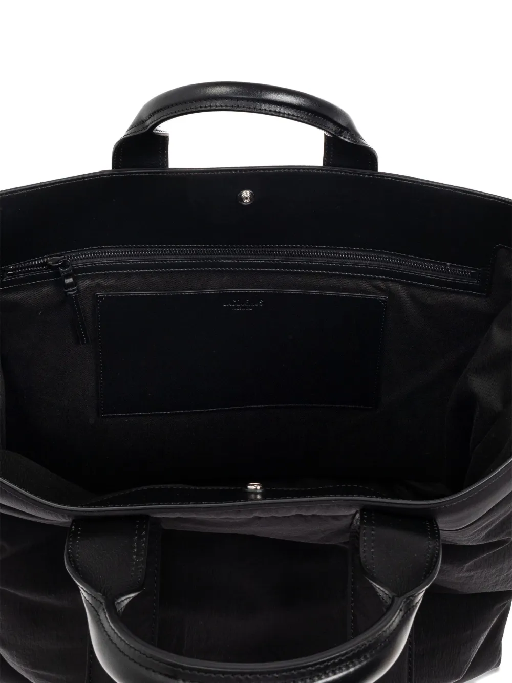 Jacquemus The Bambino padded leather-handle tote bag Zwart