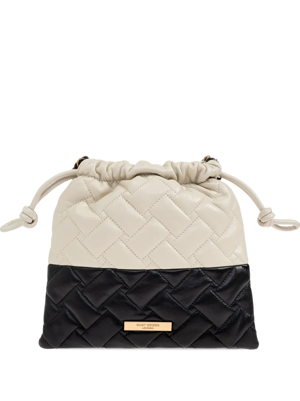 Kurt Geiger London Kensington quilted drawstring bag - ブラック Kurt Geiger London Kensington quilted drawstring bag - ブラック