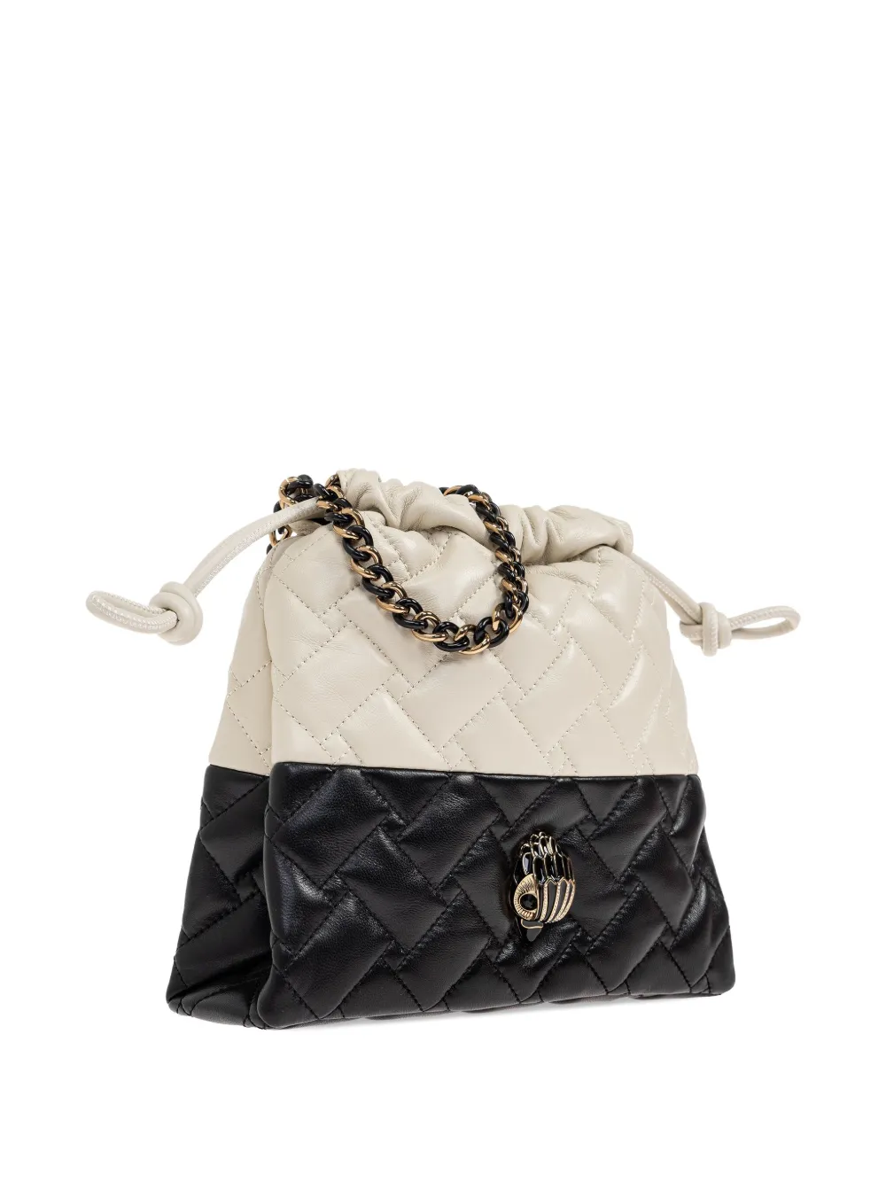 Kurt Geiger London Kensington quilted drawstring bag Zwart