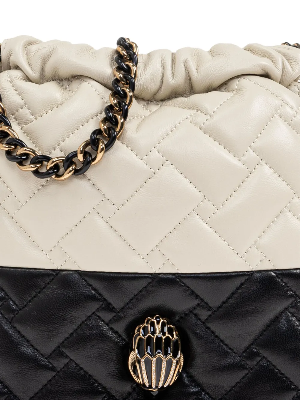 Kurt Geiger London Kensington quilted drawstring bag Zwart