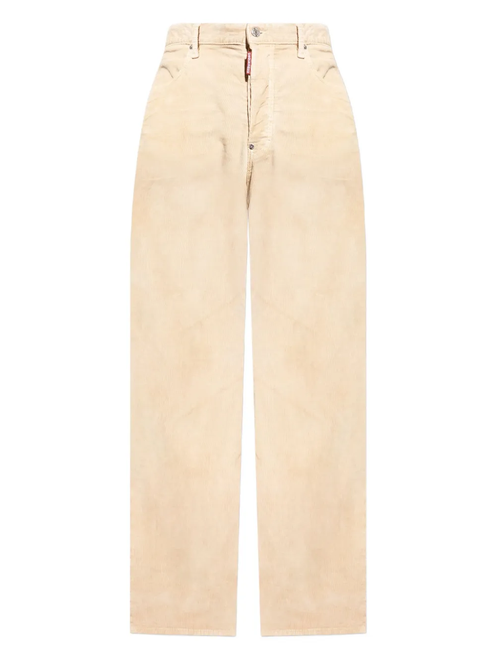 DSQUARED2 Ribfluwelen broek met wijde pijpen Beige