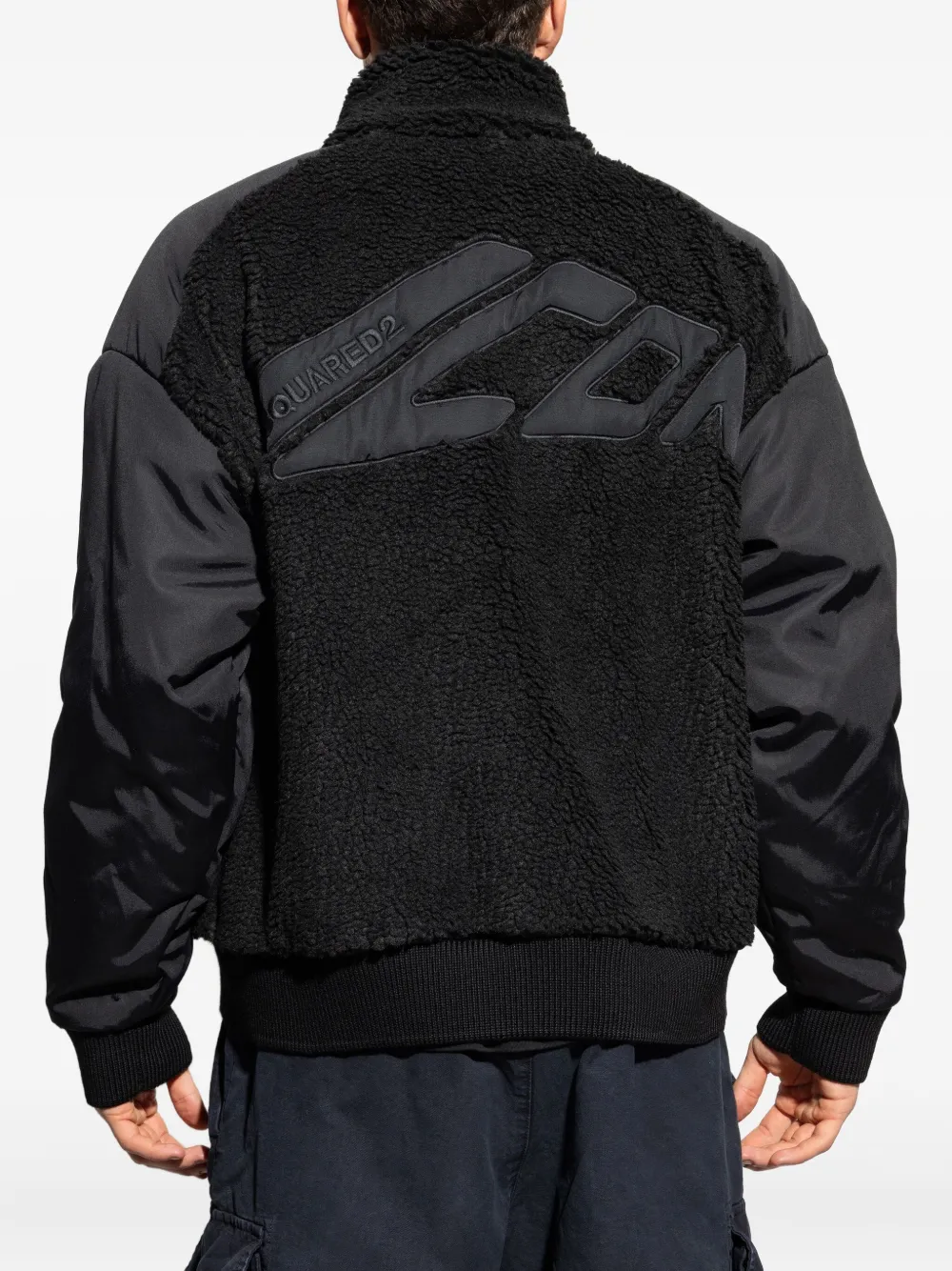 DSQUARED2 Bomberjack met rits Zwart