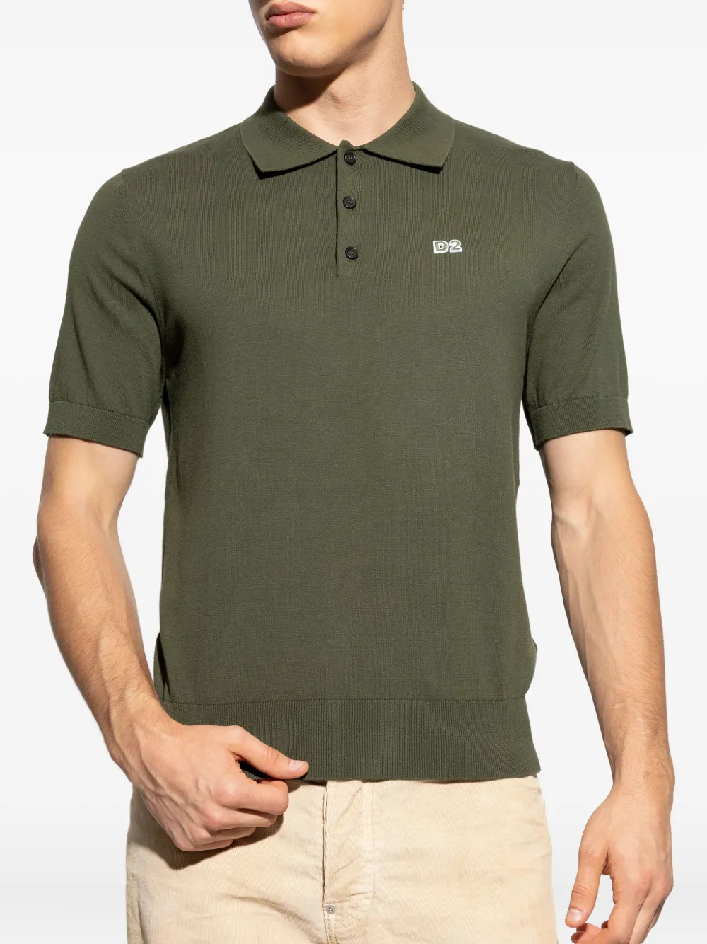 DSQUARED2 Poloshirt met geborduurd logo Groen