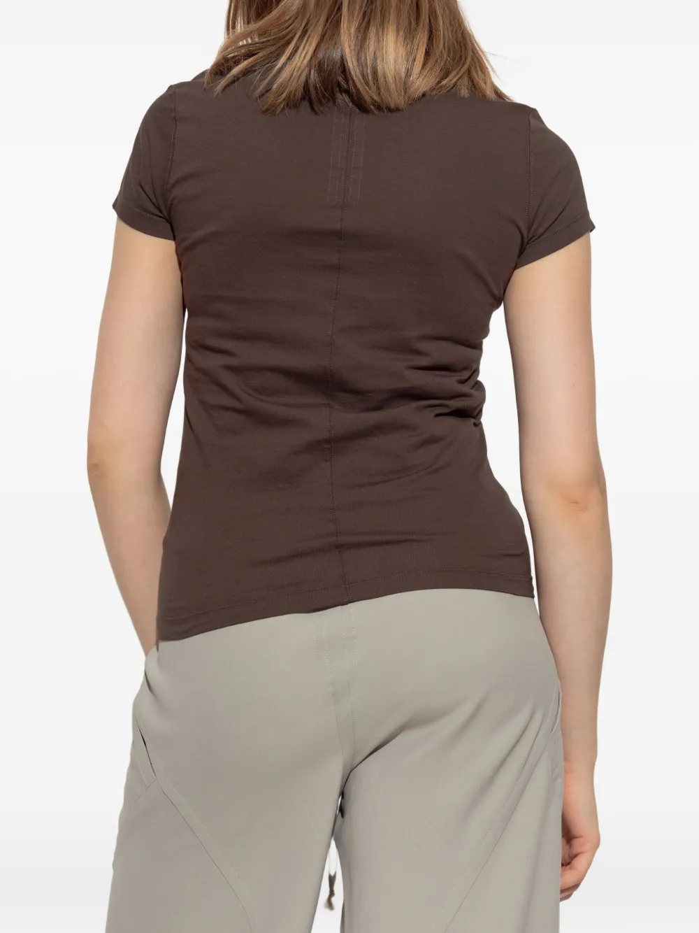 Rick Owens seam-detail T-shirt Bruin