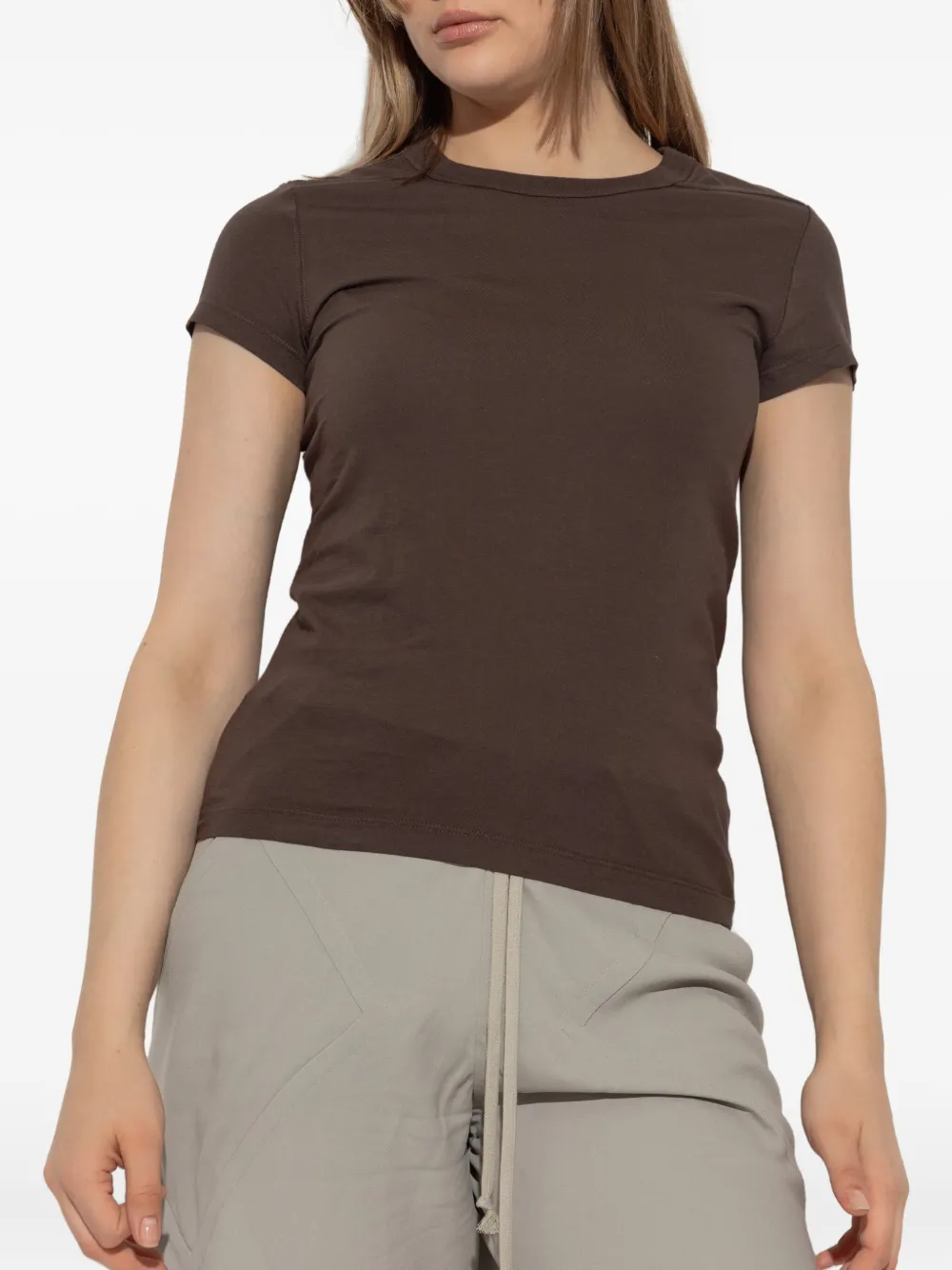 Rick Owens seam-detail T-shirt Bruin
