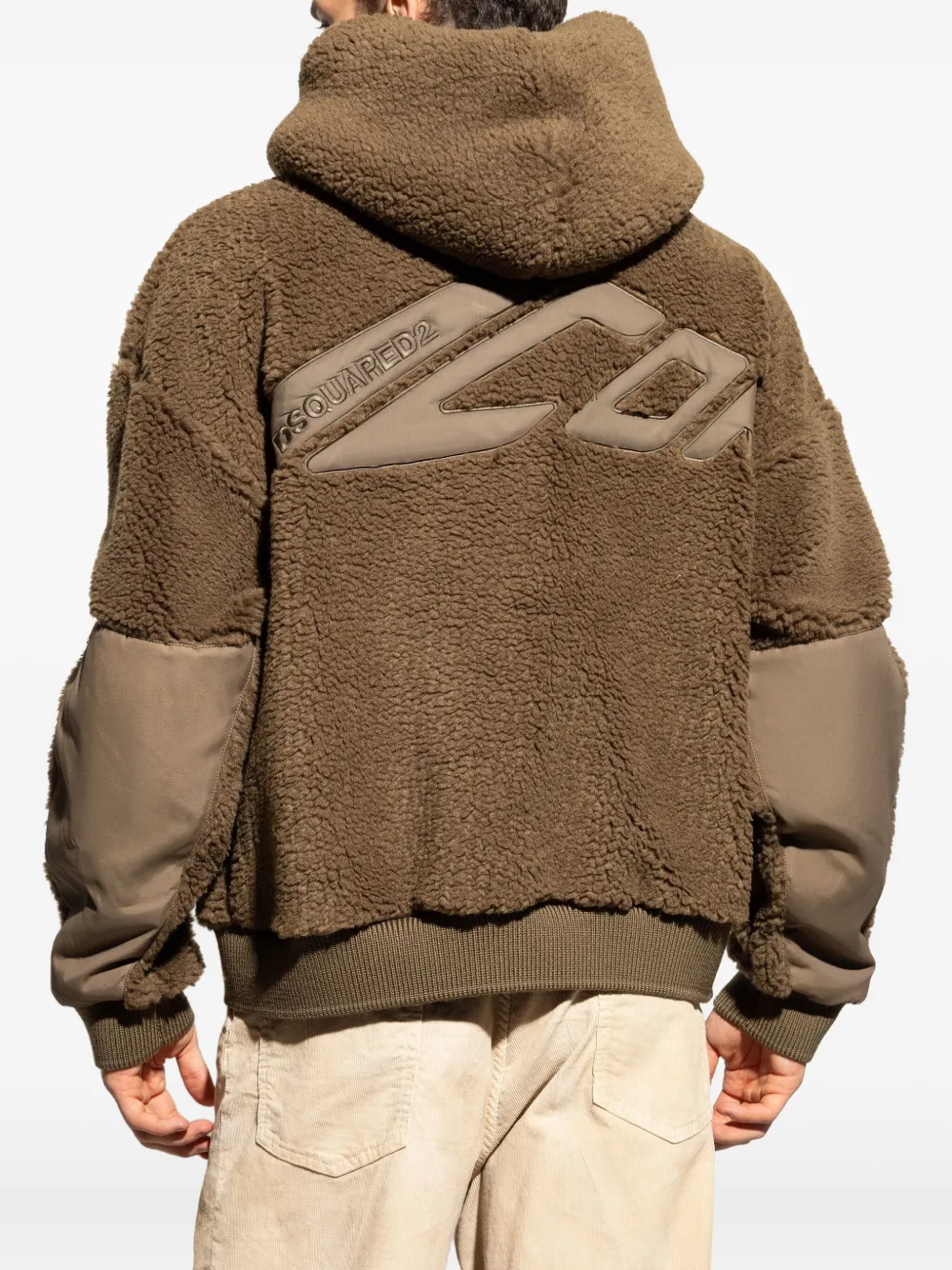 DSQUARED2 Fleece hoodie Bruin