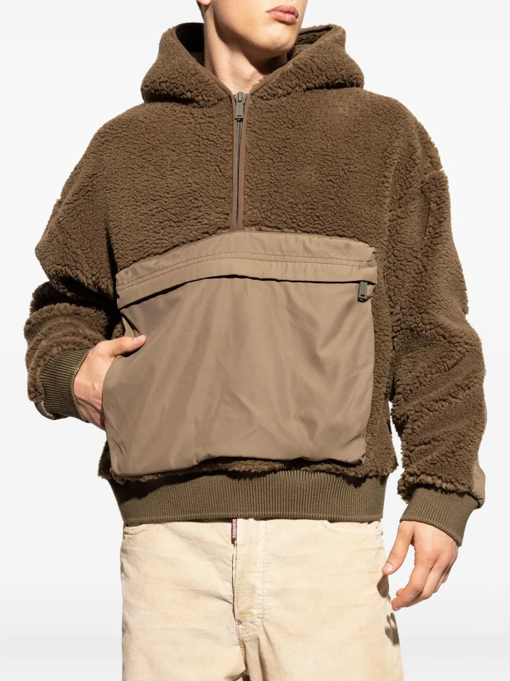 DSQUARED2 Fleece hoodie Bruin