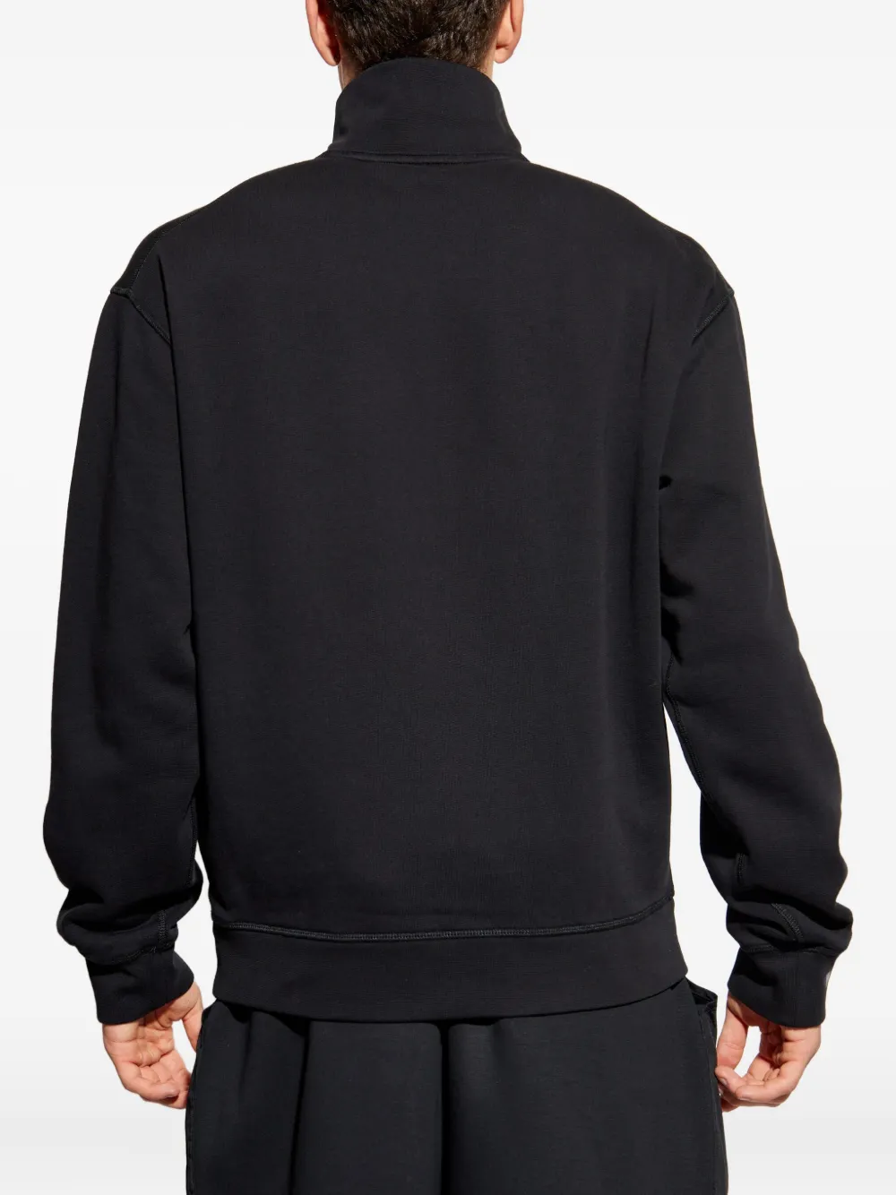 DSQUARED2 Sweater met geborduurd logo Zwart