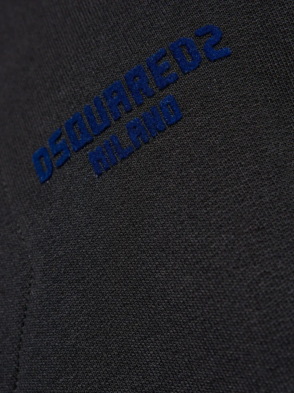 DSQUARED2 Sweater met geborduurd logo Zwart
