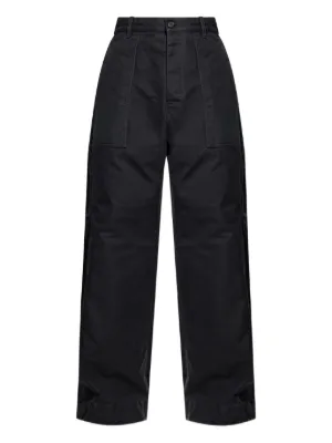 巨大なワイドパンツ/DSQUARED2 DSQUARED2 ミッドライズ ワイドパンツ | ブラック | FARFETCH JP