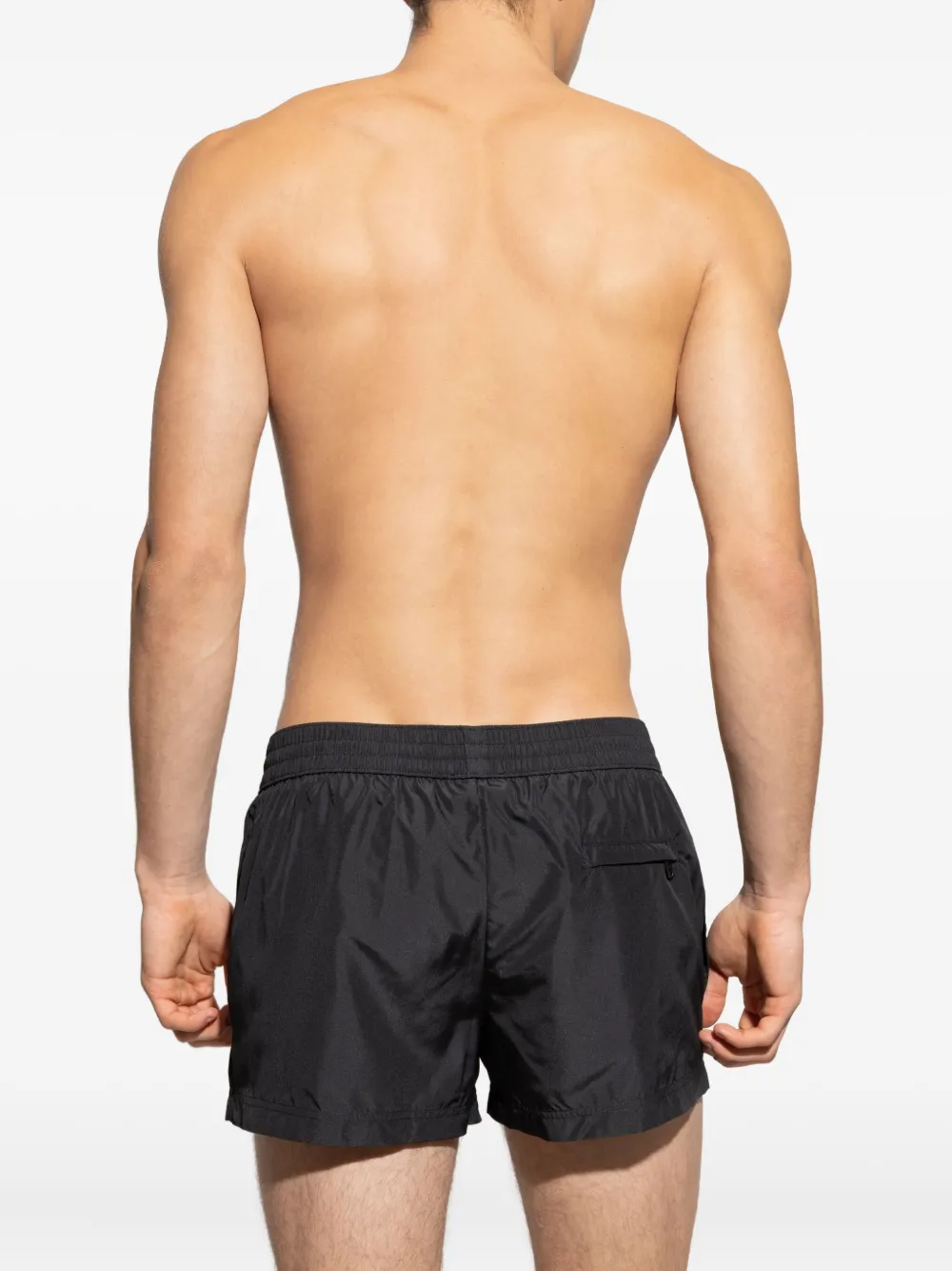 Dolce & Gabbana Zwembroek met geborduurd logo Zwart