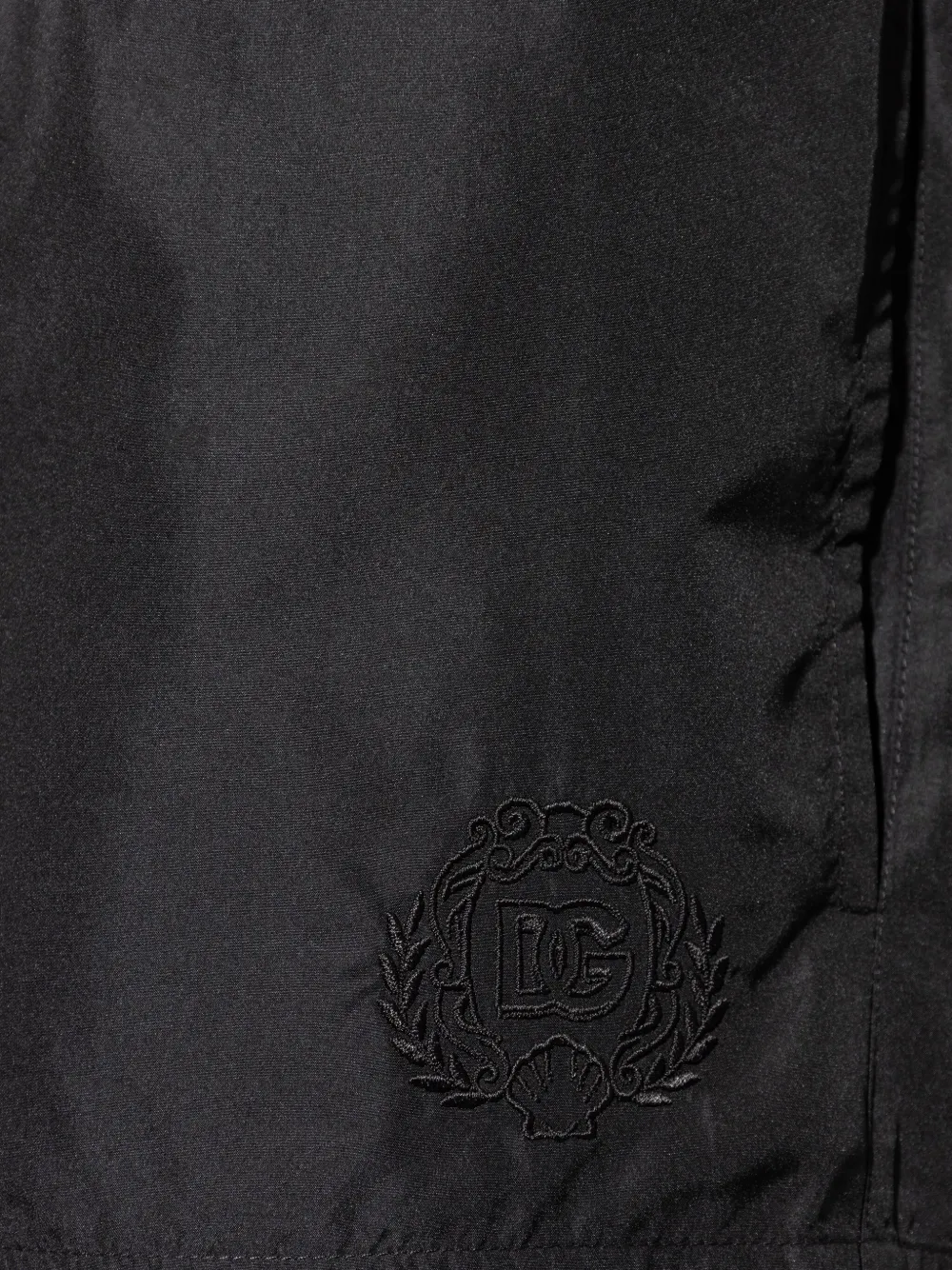 Dolce & Gabbana Zwembroek met geborduurd logo Zwart