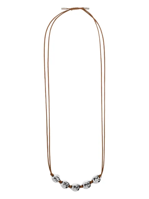 FENDI oval-shape cord necklace