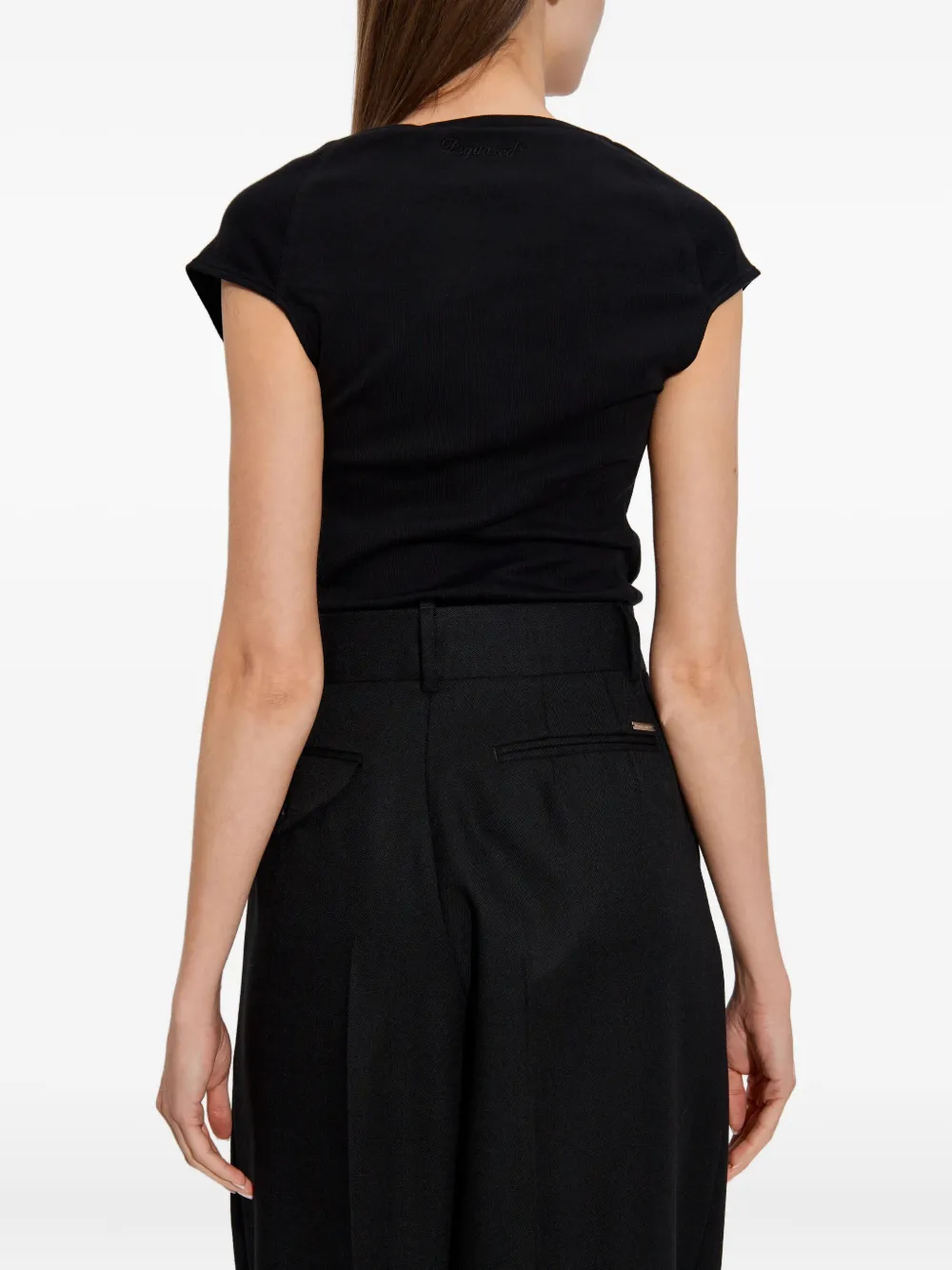 DSQUARED2 Katoenen top Zwart