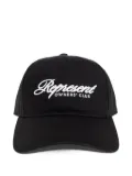 Represent script-logo baseball cap - Black