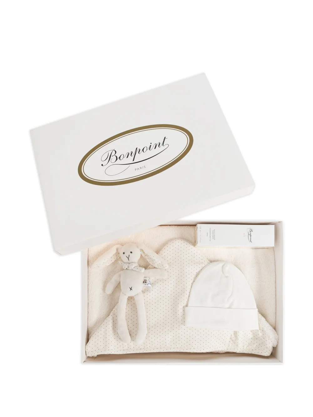 Bonpoint hooded dot-print gift set Beige