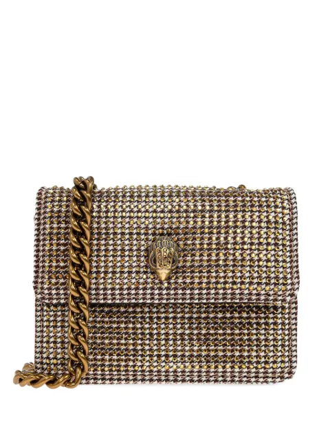 Kurt Geiger London micro Kensington crystal-embellished chain bag