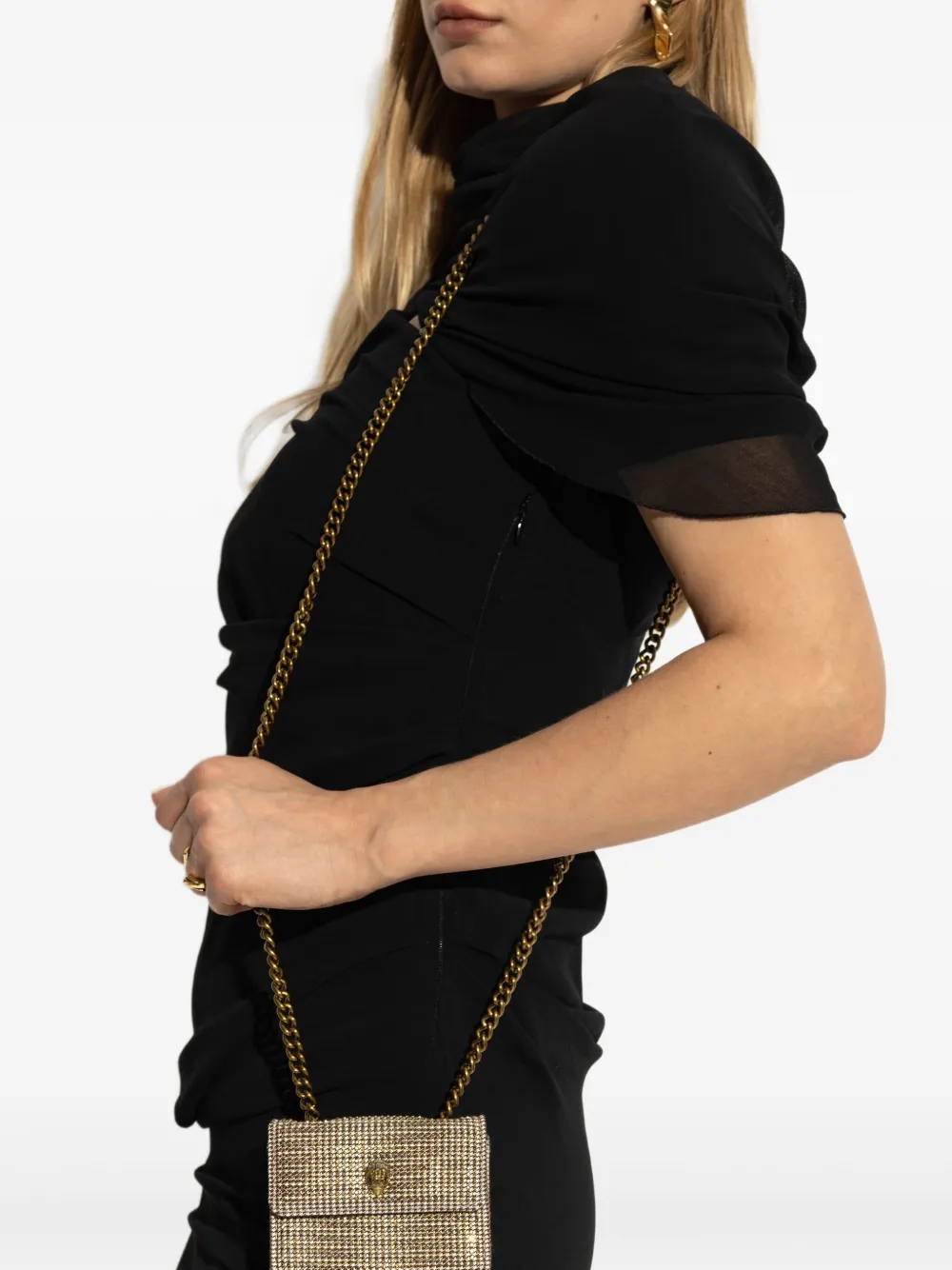 Kurt Geiger London micro Kensington crystal-embellished chain bag | Mini Bags | Image 2