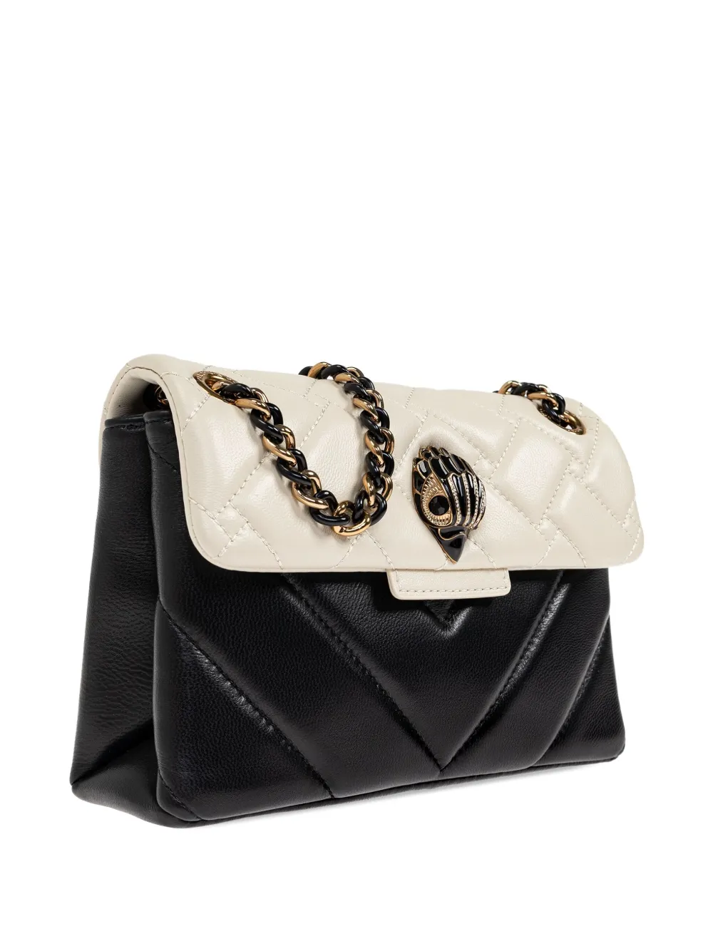 Kurt Geiger London mini Kesington quilted shoulder bag Zwart