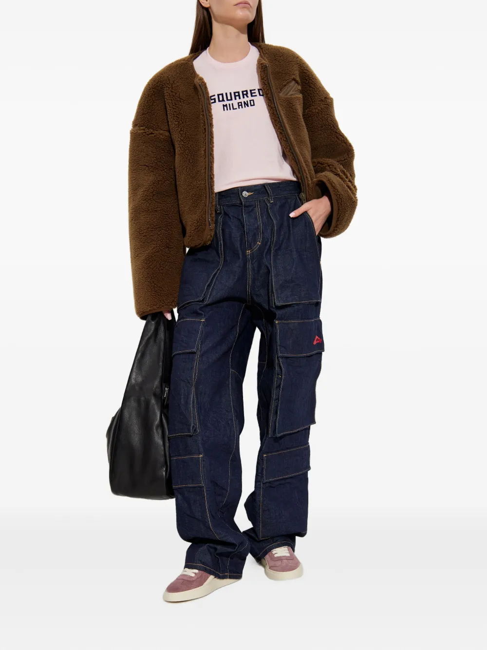 DSQUARED2 Fleece jack Bruin
