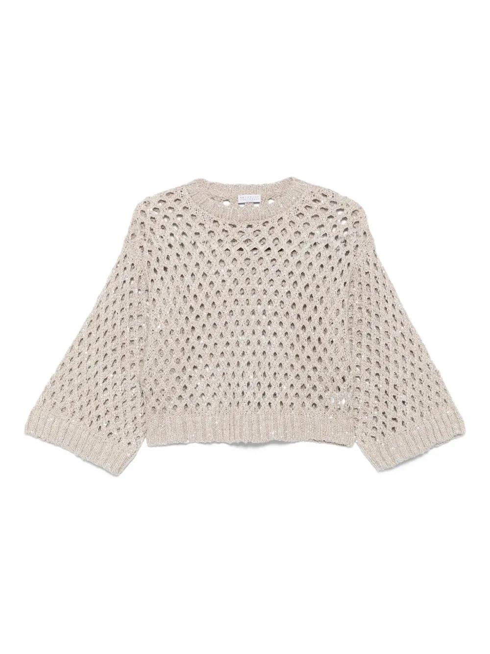 Brunello Cucinelli Opengebreide trui Beige