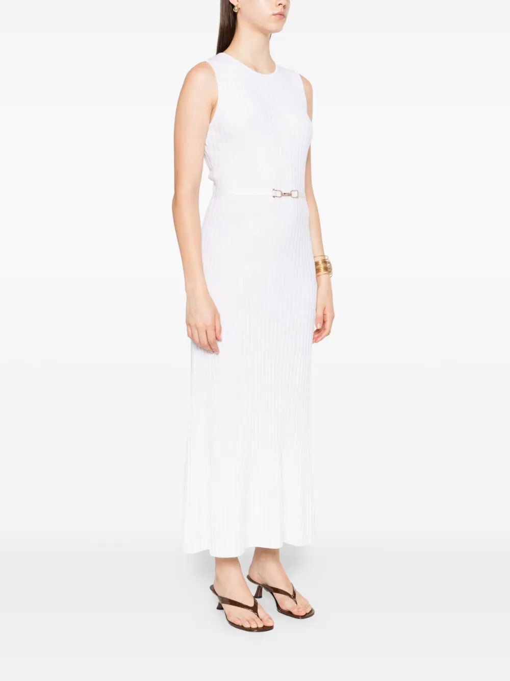 Gabriela Hearst Mouwloze jurk Beige
