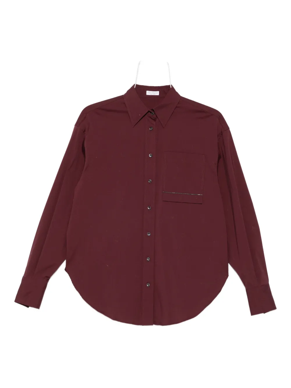 Brunello Cucinelli Monili chain-embellished shirt - Viola