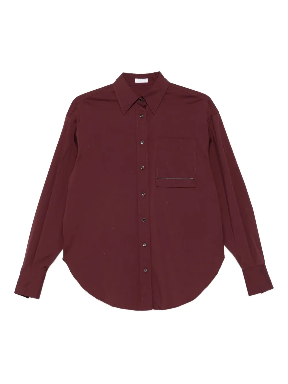 Brunello Cucinelli Blouse verfraaid met ketting Paars