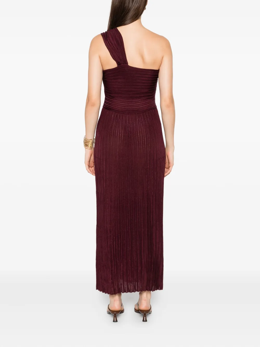 Gabriela Hearst Geplooide jurk Rood