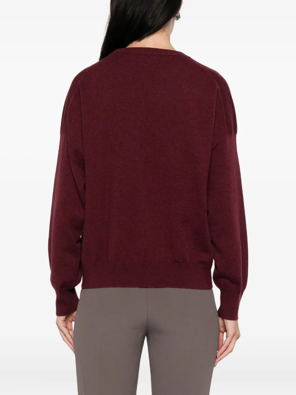 Brunello Cucinelli Trui verfraaid met ketting Rood
