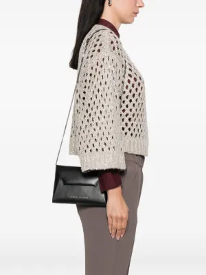 クラッチバッグ BRUNELLO CUCINELLI Woman Clutch Brown MBHID2667 BRUNELLO CUCINELLI Embellished textured-leather clutch | NET