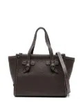 GIANNI CHIARINI Miss Marcella knotted-detail leather tote bag - Brown