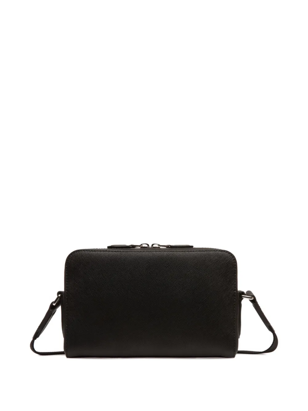 Bally Leren messengertas Zwart