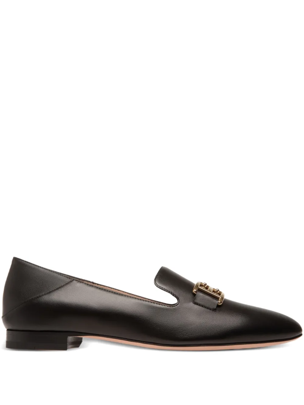 Bally Leren loafers Zwart