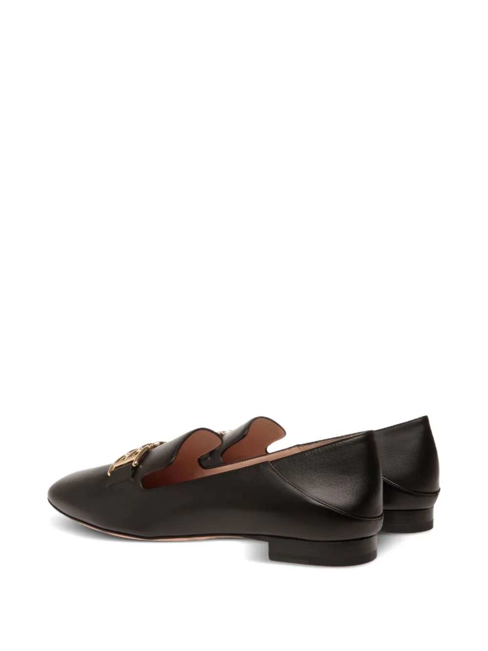 Bally leather buckle loafers Black