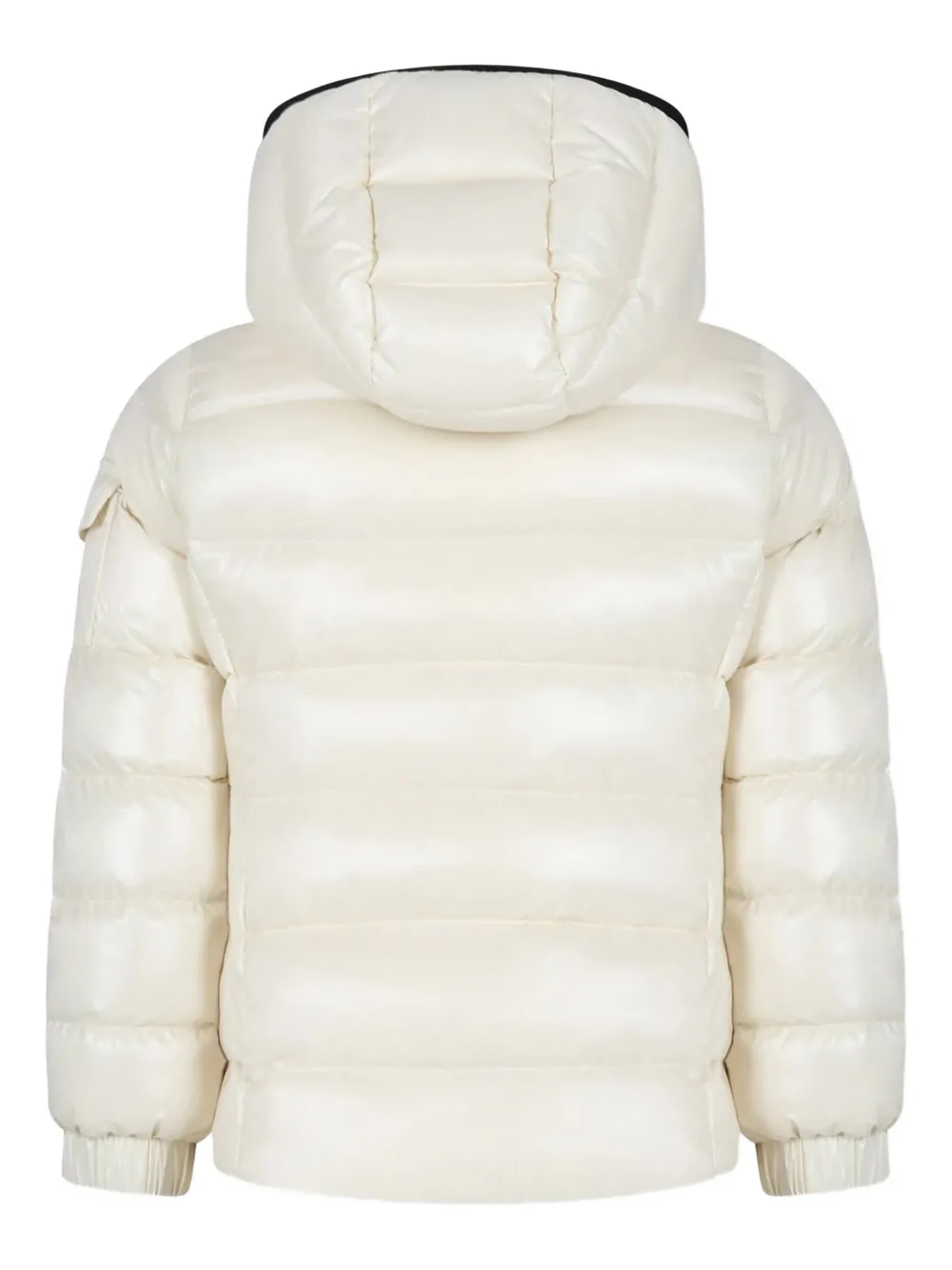 Moncler Enfant Bady gewatteerd jack met capuchon Beige