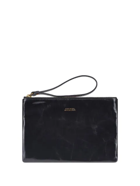 ISABEL MARANT Mino zip-top leather clutch