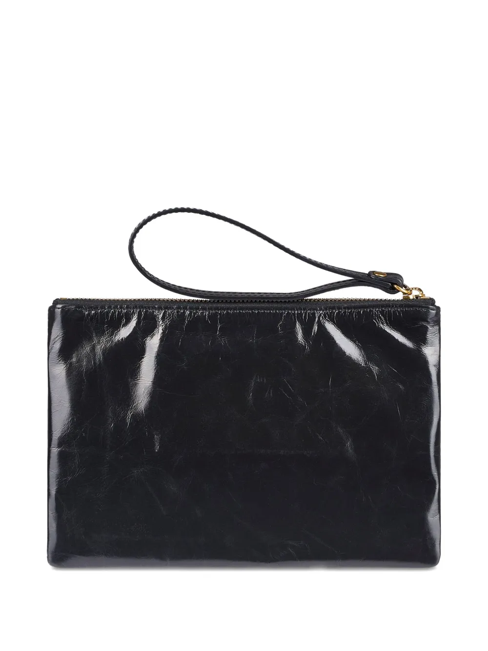 ISABEL MARANT Mino leren clutch met rits Zwart