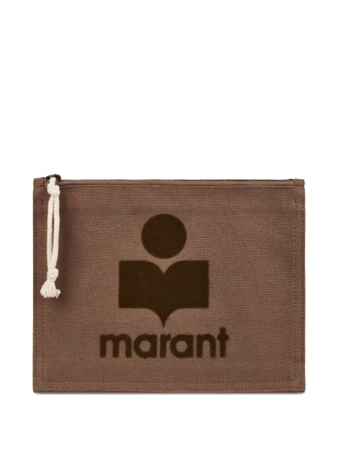 ISABEL MARANT small Netia cotton clutch bag